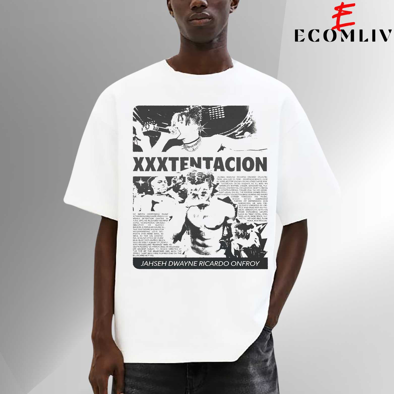 Xxxtentacion Streetwear Vintage T-Shirt, Unisex Rap Music Tee, Hip Hop Graphic Top